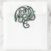 Sticker Rond Flore décorative antique (Sac)