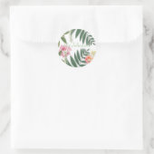 Sticker Rond Flore tropicale (Sac)