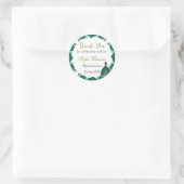 Sticker Rond Flore verdoyante Quinceañera (Sac)