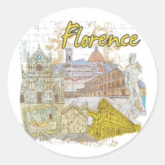 Sticker Rond Florence (Devant)