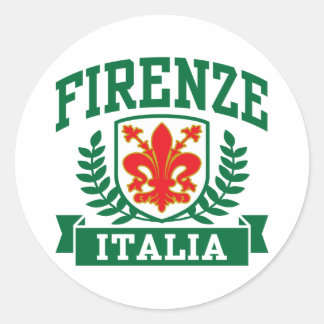 Sticker Rond Florence Italia