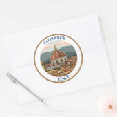 Sticker Rond Florence, Italie (Enveloppe)