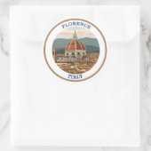 Sticker Rond Florence, Italie (Sac)