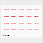 Sticker Rond Florence Love (Feuille)