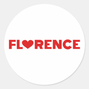 Sticker Rond Florence Love