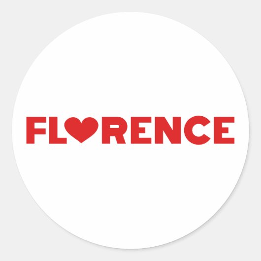 Sticker Rond Florence Love (Devant)