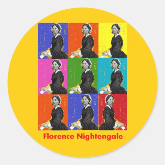 Sticker Rond florence nightengale POPART T-shirts et cadeaux (Devant)