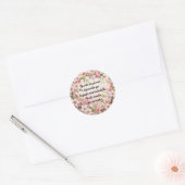 Sticker Rond Flores, moderno elegante (Enveloppe)