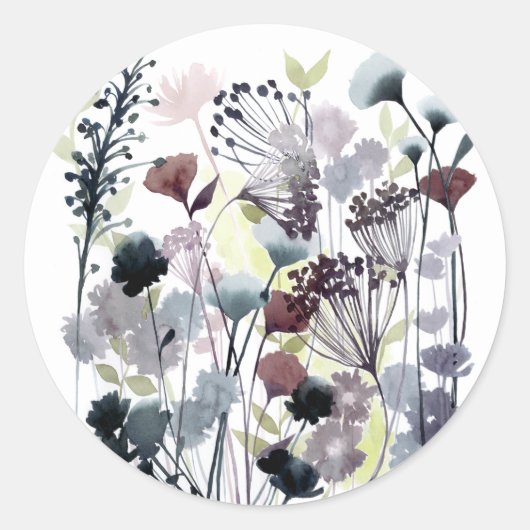Sticker Rond Florets II (Devant)