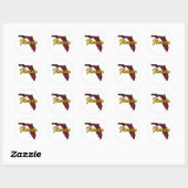 Sticker Rond Floride (Feuille)