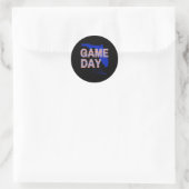 Sticker Rond Floride Football Day Vibes Fall Tailgate (Sac)