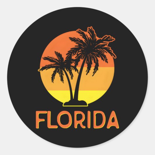 Sticker Rond Floride Orange (Devant)