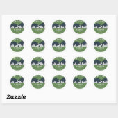 Sticker Rond Floride Trail (Feuille)