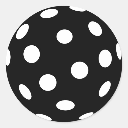 Sticker Rond Flotball noir (Devant)