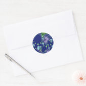 Sticker Rond Flottant - Fractal (Enveloppe)