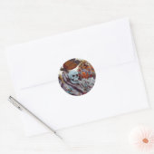 Sticker Rond Flotte de Mardi Gras (Enveloppe)