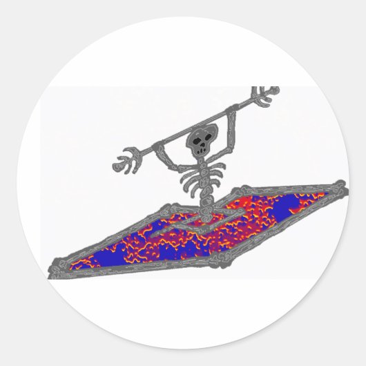 Sticker Rond Flottement des os de Kayak (Devant)