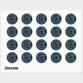 Sticker Rond flou colorado pride (Feuille)