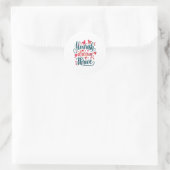 Sticker Rond Flourish Dream Thrive Motivational (Sac)