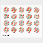 Sticker Rond Flower (Feuille)