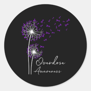 Sticker Rond Flower Dandelion