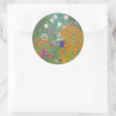 Sticker Rond Flower Garden by Gustav Klimt (Sac)