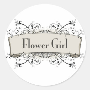 Sticker Rond *Flower Girl