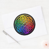 Sticker Rond flower of life1 (Enveloppe)