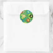 Sticker Rond flower pattern (Sac)
