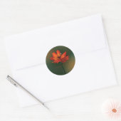 Sticker Rond Flower with bee (Enveloppe)