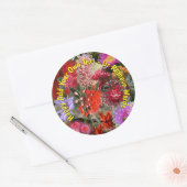 Sticker Rond Flowers sauvages australiens (Enveloppe)