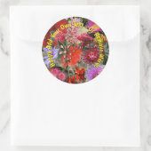 Sticker Rond Flowers sauvages australiens (Sac)