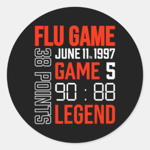 Sticker Rond Flu Game Sketto Hiphop Street Mode