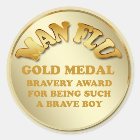 Sticker Rond Flu humaine (Devant)