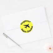 Sticker Rond Fluglärm ? Nein Danke (Enveloppe)