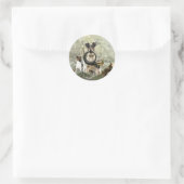 Sticker Rond Fluide Fox Terrier (Sac)