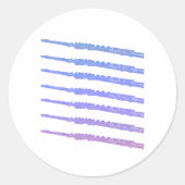 Sticker Rond Fluide Musique rose violet bleu (Devant)