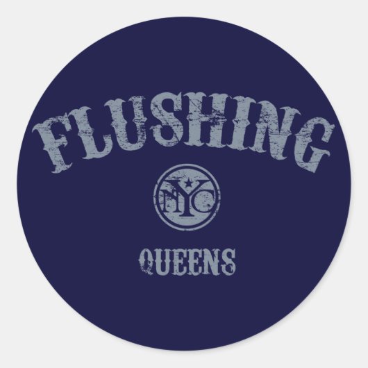 Sticker Rond Flushing (Devant)