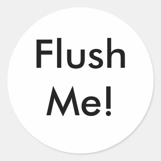 Sticker Rond FlushMe ! (Devant)