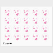 Sticker Rond FLUTTERBY BUTTERFLIES :: série trois 1 (Feuille)