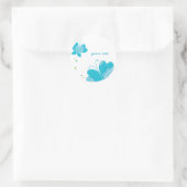 Sticker Rond FLUTTERBY BUTTERFLIES :: série trois 2 (Sac)