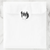 Sticker Rond Flux de sagesse (Sac)