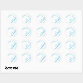 Sticker Rond Flux surf (Feuille)