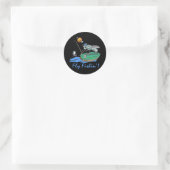 Sticker Rond Fly Fishin (Sac)