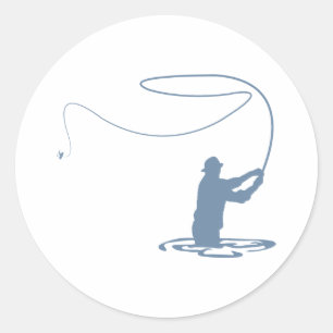 Sticker Rond Flycasting