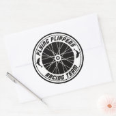 Sticker Rond Flying Flippers Racing (Enveloppe)