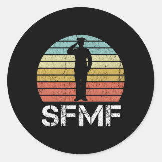 Sticker Rond Fmf Militaire Arlante De Mot Militaire Américain
