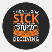 Sticker Rond Fnd Functional Neurological Disorder Apparel I Don (Devant)