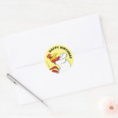 Sticker Rond Foghorn Leghorn Arms Crossed (Enveloppe)