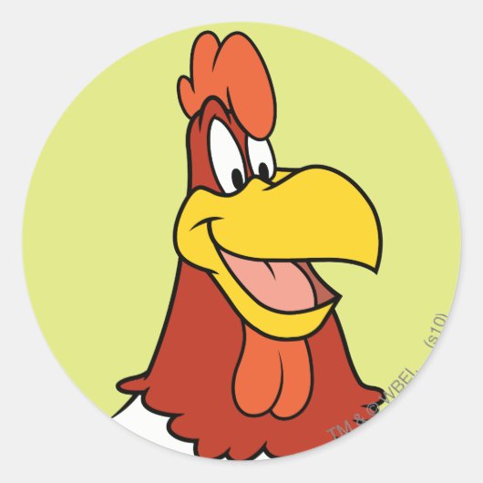 Sticker Rond Foghorn Leghorn Closeup (Devant)